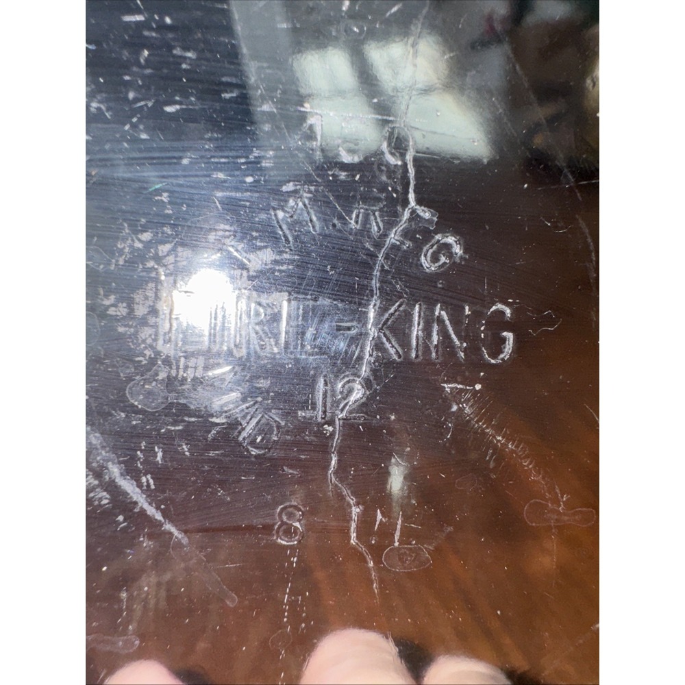 Vintage Fire king Clear Glass‎ 9in Pie Dish #450 OLA51